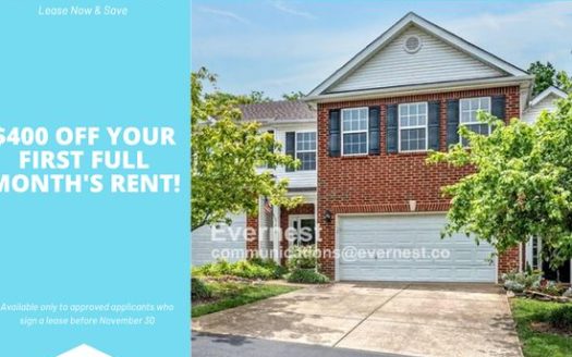 3-Bedroom Townhouse  for Rent in Old Hickory, TN 37138 – $1845/mo | 3 Baths | Updated 2025