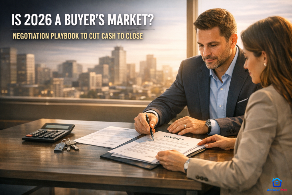Buyer negotiating home purchase terms in 2026 to reduce cash to close